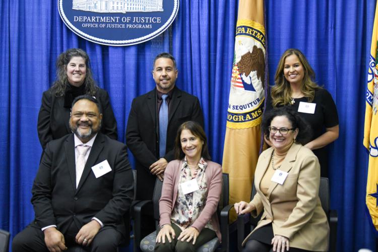 Administrator Liz Ryan and some of the Practitioner Members pose for a photograph at the Coordinating Council meeting. 